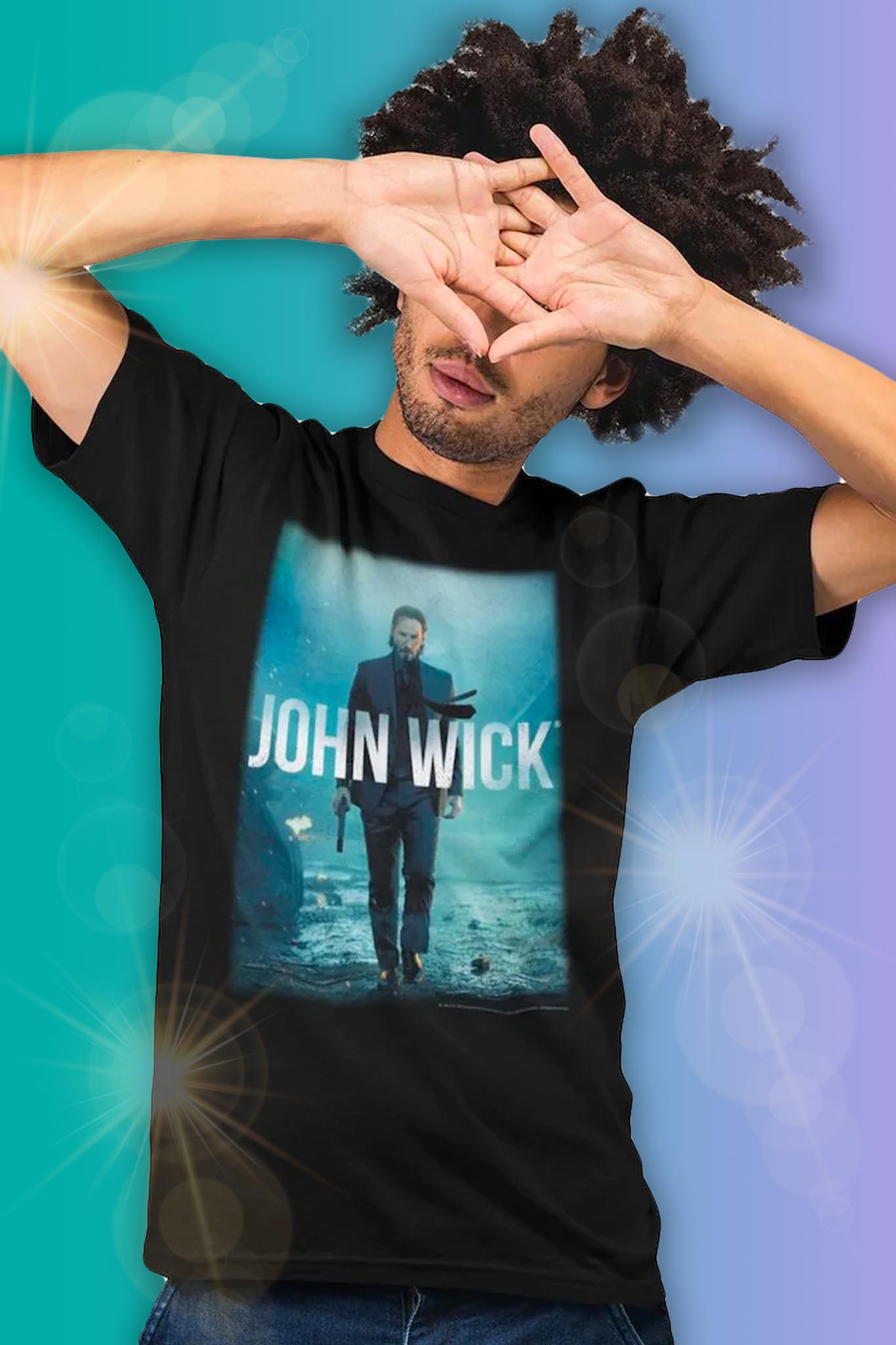 John Wick - DVD Cover Art T-Shirt - HYPER iCONiC.