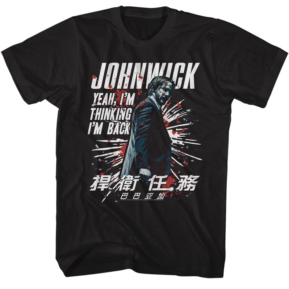 John Wick - Im Thinking Im Back Big and Tall T-Shirt - HYPER iCONiC.