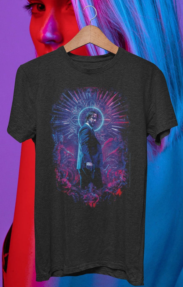 John Wick - Neon Halo T-Shirt - HYPER iCONiC.