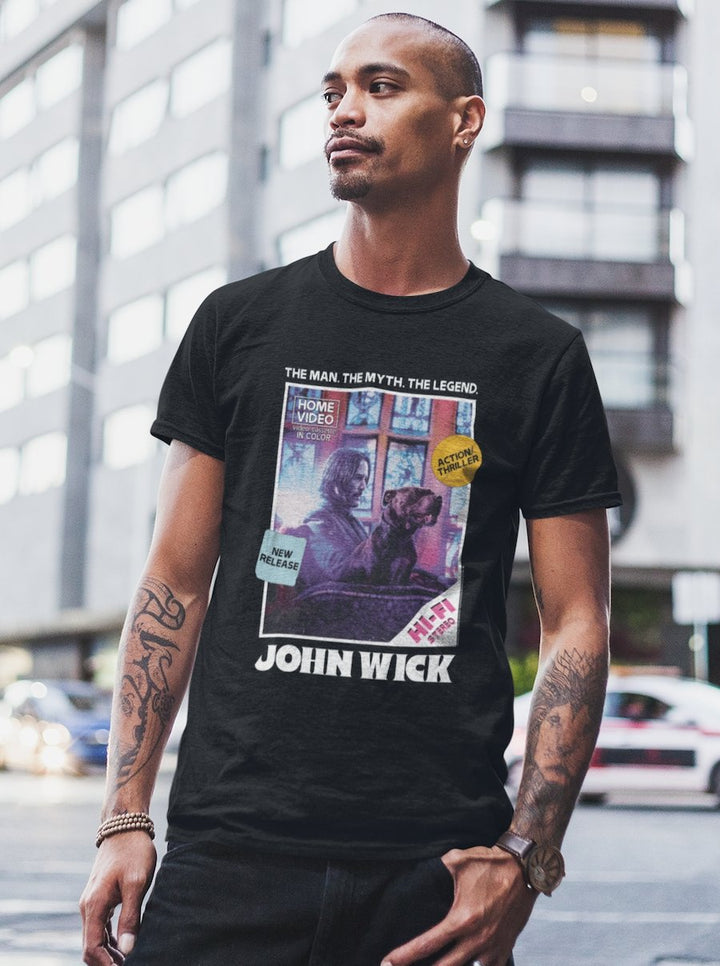 John Wick - VHS Cover T-Shirt - HYPER iCONiC.