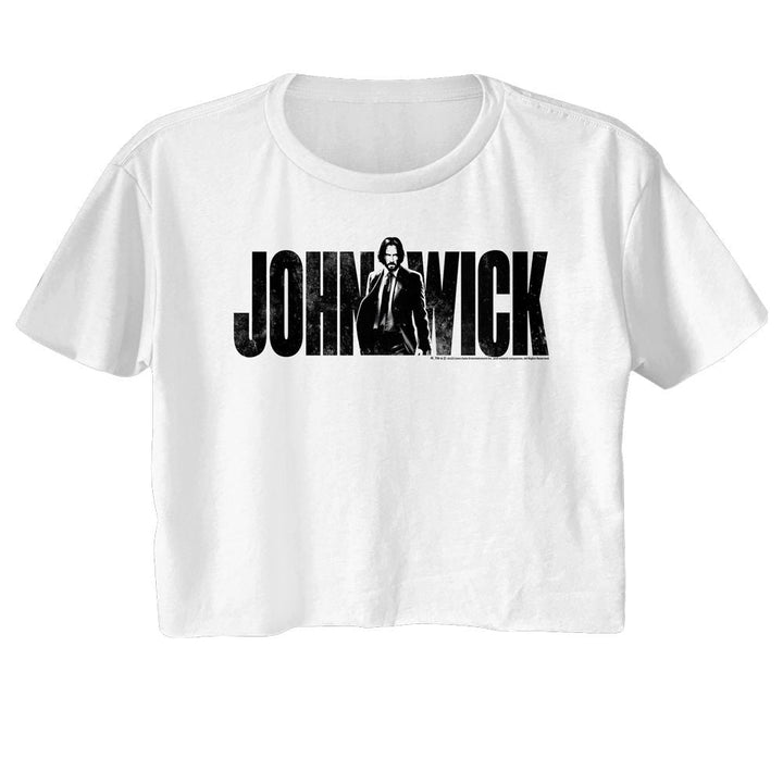 John Wick - With Name Womens Crop Tee - HYPER iCONiC.