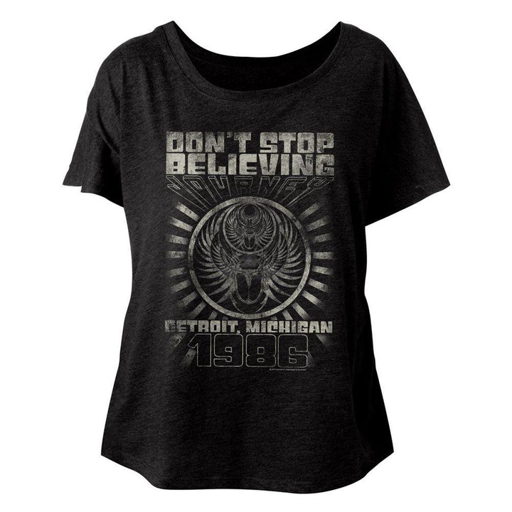 Journey Detroit Womens Short Sleeve Dolman - HYPER iCONiC