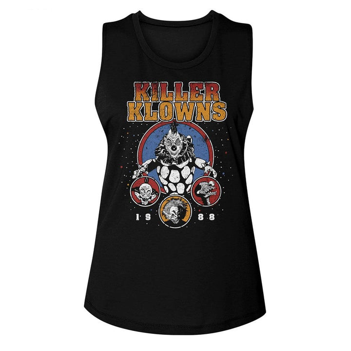 Killer Klowns From Outer Space - Killer Klowns 1988 Womens Muscle Tank Top - HYPER iCONiC.