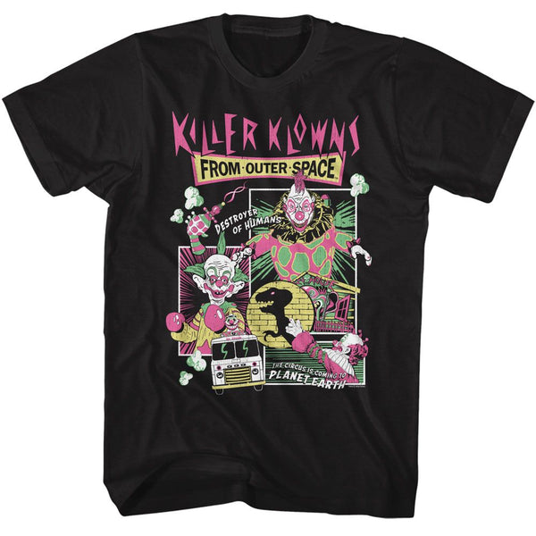 Killer Klowns From Outer Space - Killer Klowns Comic Boxes Boyfriend Tee - HYPER iCONiC.