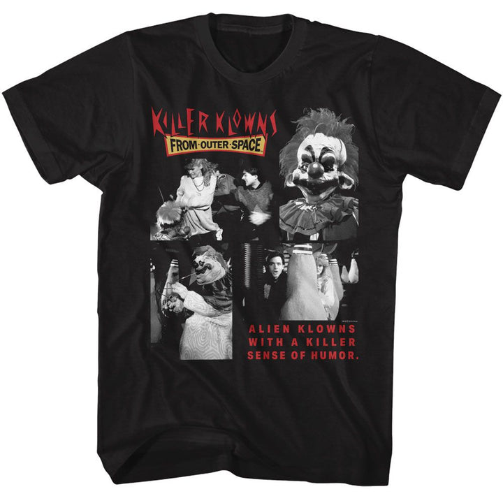 Killer Klowns From Outer Space - Killer Klowns Four BW Photos Boyfriend Tee - HYPER iCONiC.