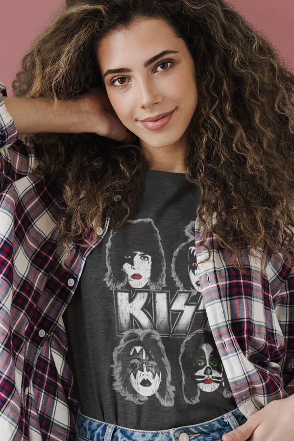 KISS Band Faces Boyfriend Tee - HYPER iCONiC