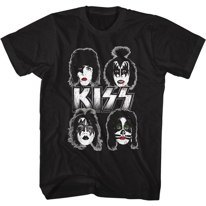 KISS Band Faces T-Shirt - HYPER iCONiC