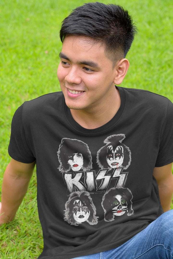 KISS Band Faces T-Shirt - HYPER iCONiC