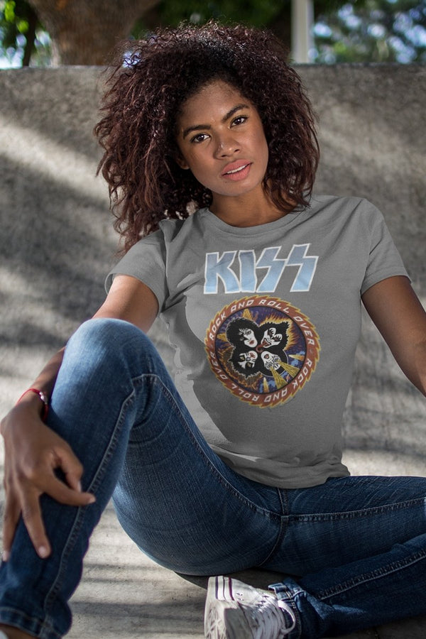 KISS Bigbluelogo Boyfriend Tee - HYPER iCONiC