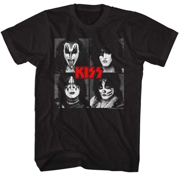 KISS - Four Squares Boyfriend Tee - HYPER iCONiC.