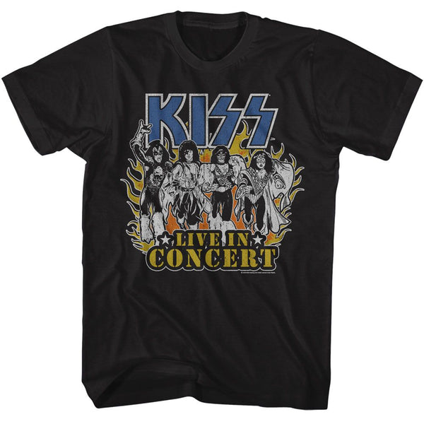 KISS - Live In Flames T-Shirt - HYPER iCONiC.