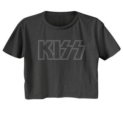 KISS - Outline Womens Crop Tee - HYPER iCONiC.