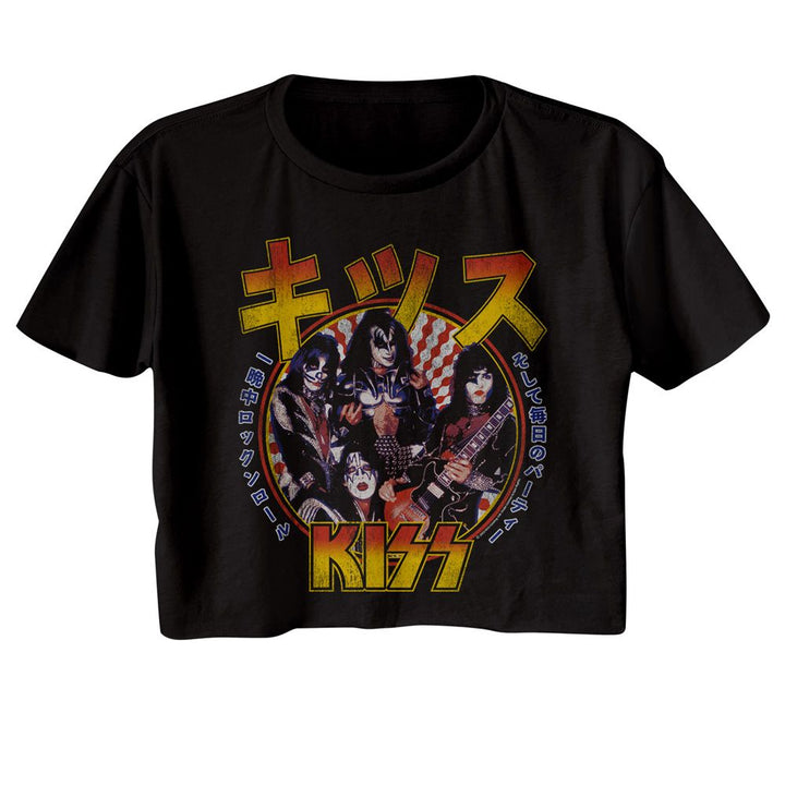 KISS - RR All Nite Japanese Womens Crop Tee - HYPER iCONiC.