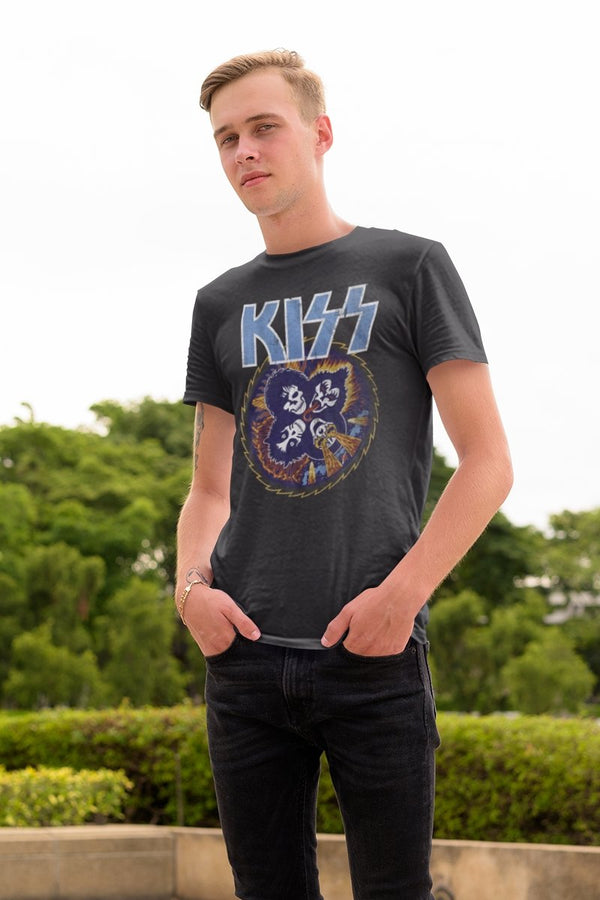 KISS Skull Circle T-Shirt - HYPER iCONiC