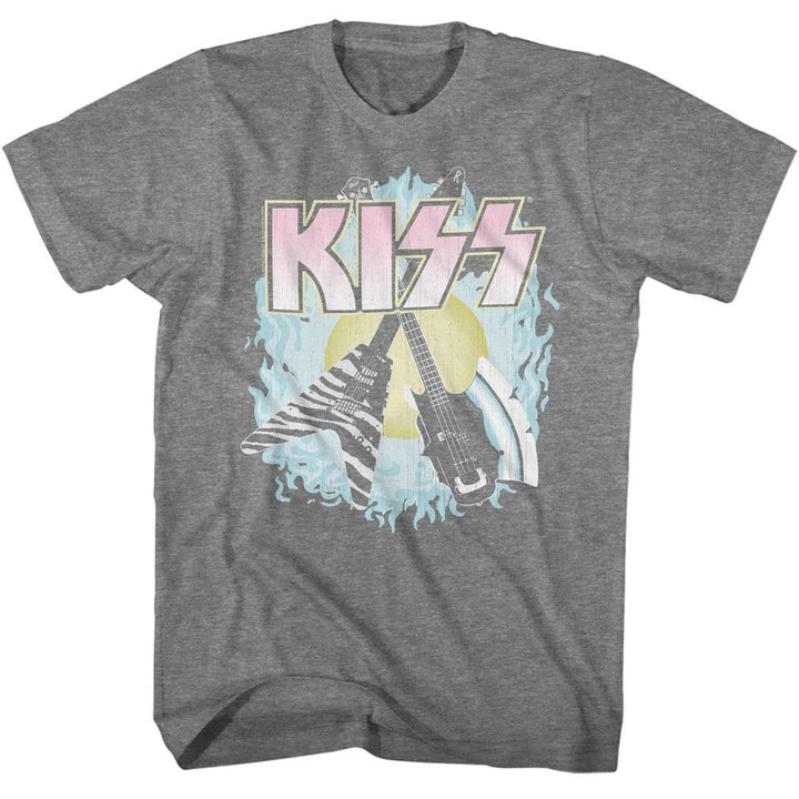 KISS - Two Guitars T-Shirt - HYPER iCONiC.