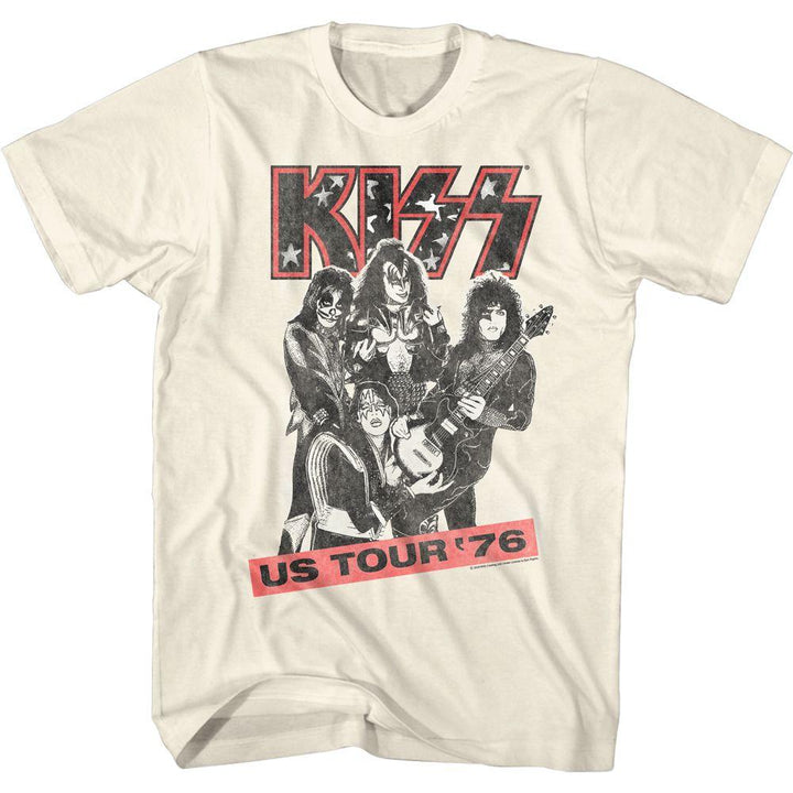 KISS - US TOUR '76 BIG AND TALL T-SHIRT - HYPER iCONiC.