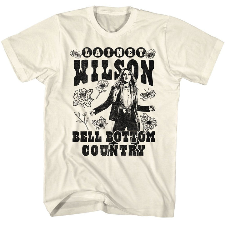 Lainey Wilson - BW Floral Bellbottom Boyfriend Tee - HYPER iCONiC.