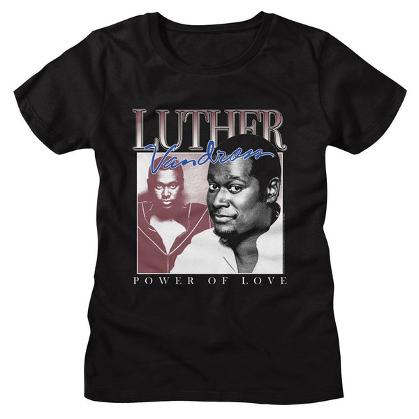 Luther Vandross - Power Of Love Womens T-Shirt - HYPER iCONiC.