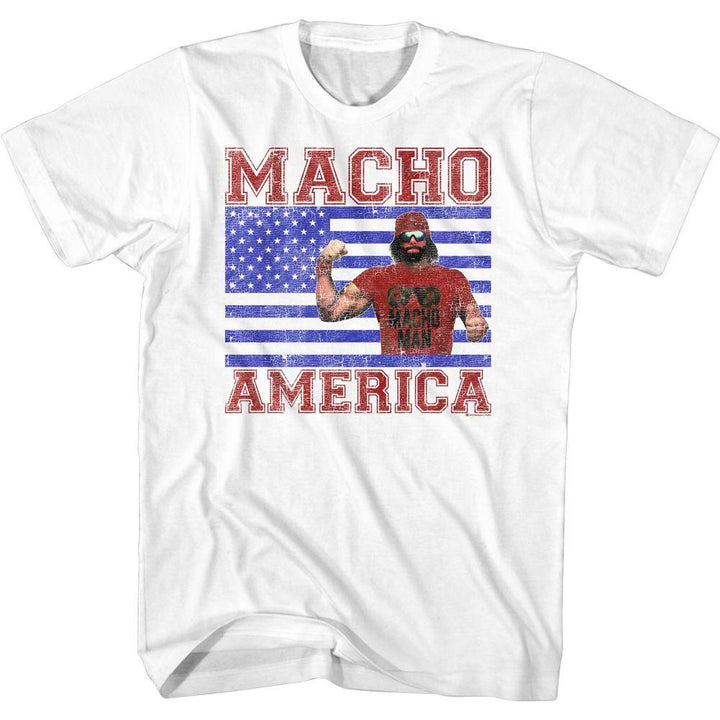 Macho Man Macho America T-Shirt - HYPER iCONiC