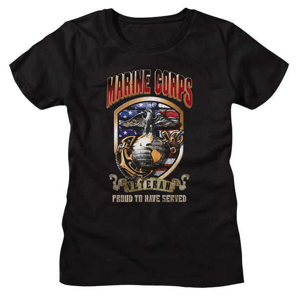 Marines - USMC Proud To Have Served Womens T-Shirt - HYPER iCONiC.