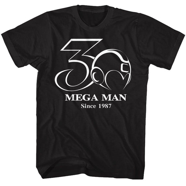Mega Man 30Th Bw T-Shirt - HYPER iCONiC