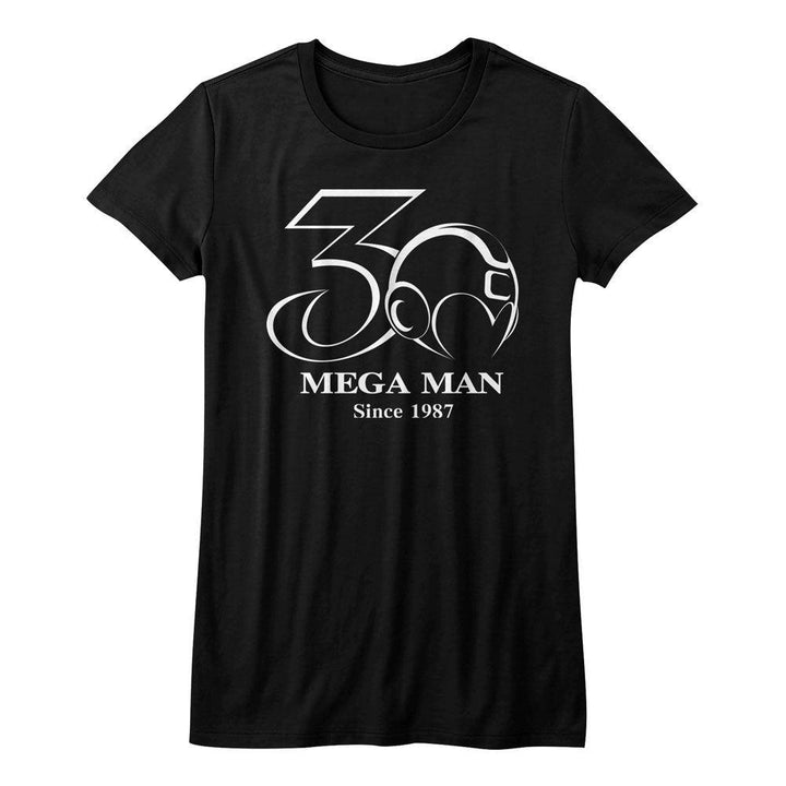 Mega Man 30Th Bw Womens T-Shirt - HYPER iCONiC