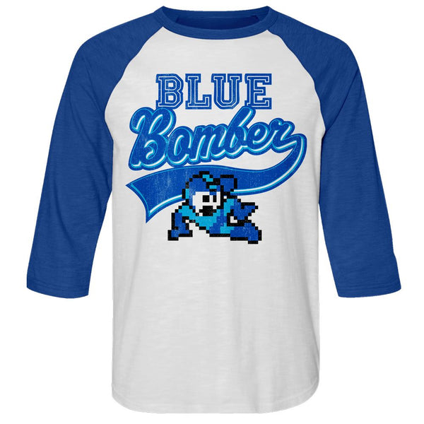 Mega Man - Blue Bomber Baseball Shirt - HYPER iCONiC.