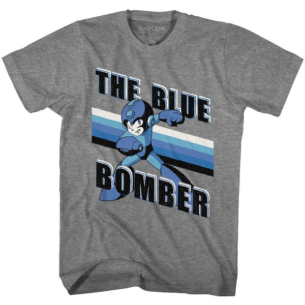 Mega Man Blue Bomber Stripes T-Shirt - HYPER iCONiC