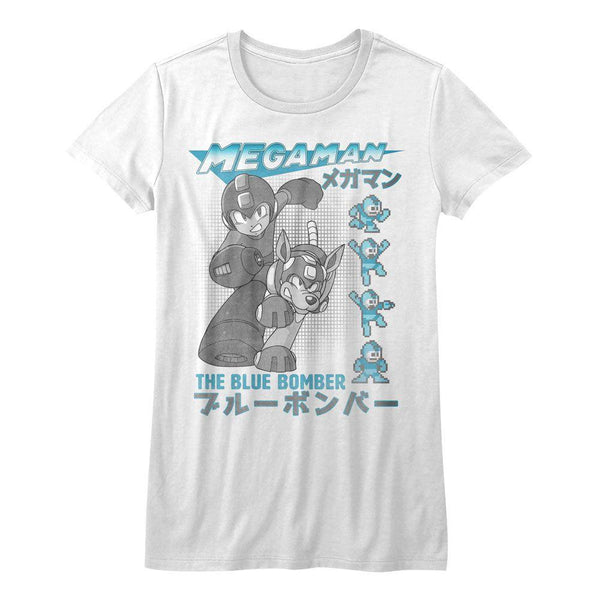 Mega Man Blue Bomber Womens T-Shirt - HYPER iCONiC