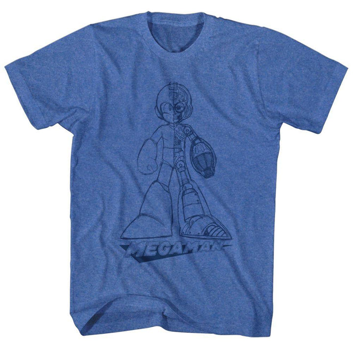 Mega Man Blueprint T-Shirt - HYPER iCONiC