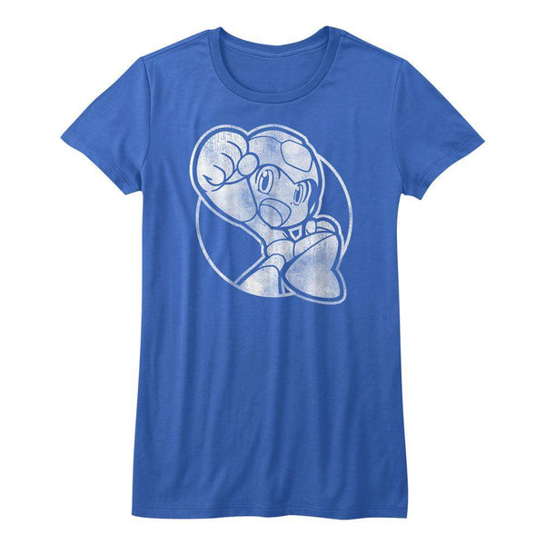 Mega Man Fist Pump Womens T-Shirt - HYPER iCONiC