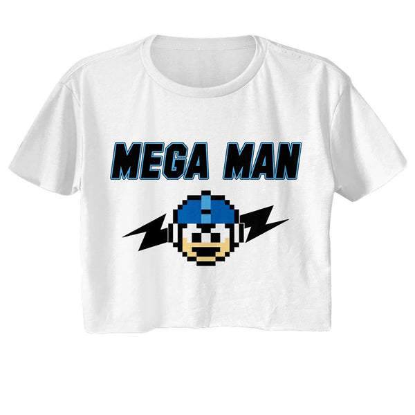 Mega Man - Mega Bolts Womens Crop Tee - HYPER iCONiC.