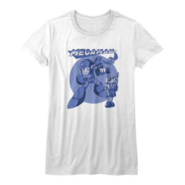 Mega Man Megablues Womens T-Shirt - HYPER iCONiC