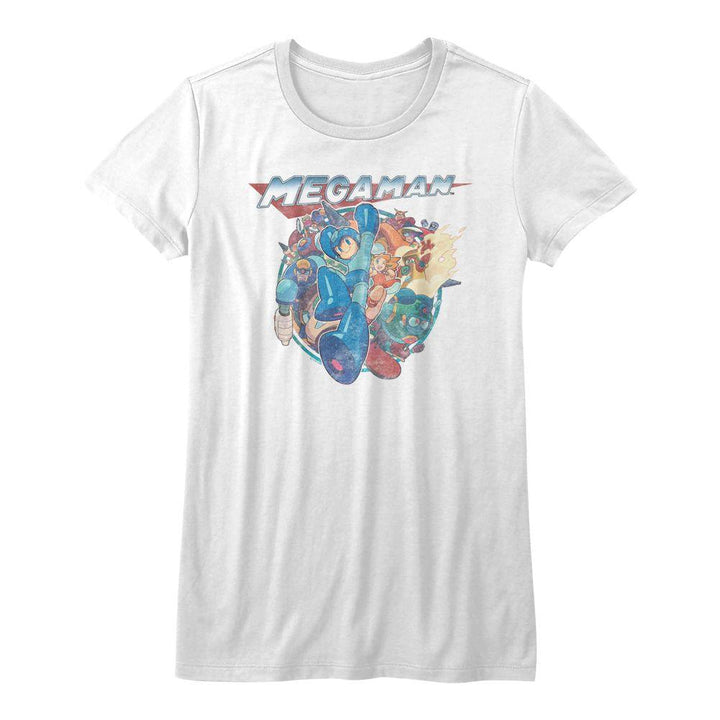 Mega Man Megafriends Womens T-Shirt - HYPER iCONiC