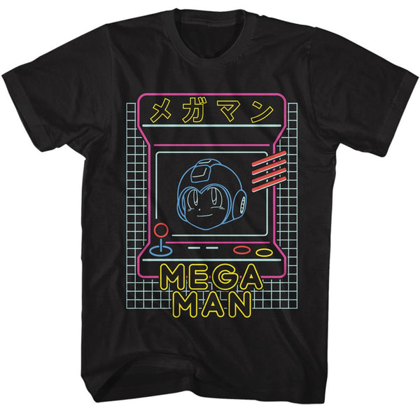 Mega Man - Neon Arcade Boyfriend Tee - HYPER iCONiC.