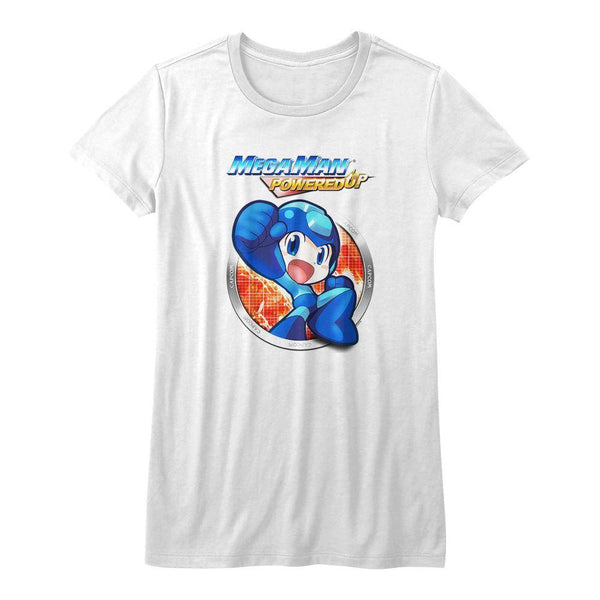 Mega Man Powered Up Womens T-Shirt - HYPER iCONiC