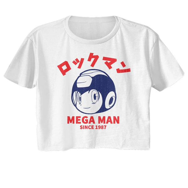 Mega Man - Since 1987 Womens Crop Tee - HYPER iCONiC.