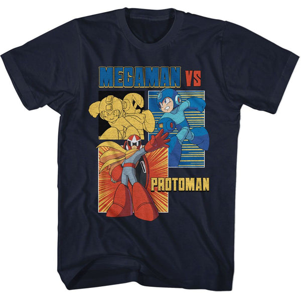 Mega Man - Vs Protoman T-Shirt - HYPER iCONiC.