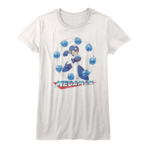 Mega Man Water Shield Womens T-Shirt - HYPER iCONiC