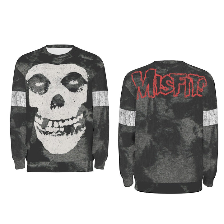 Misfits Full Skeletal Drop Shoulder Sweatshirt - HYPER iCONiC.