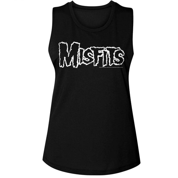 Misfits - Logo Womens Muscle Tank Top - HYPER iCONiC.