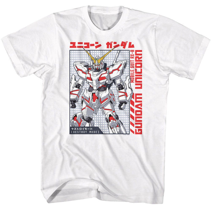 Mobile Suit Gundam - Gundam Unicorn D Mode T-Shirt - HYPER iCONiC.
