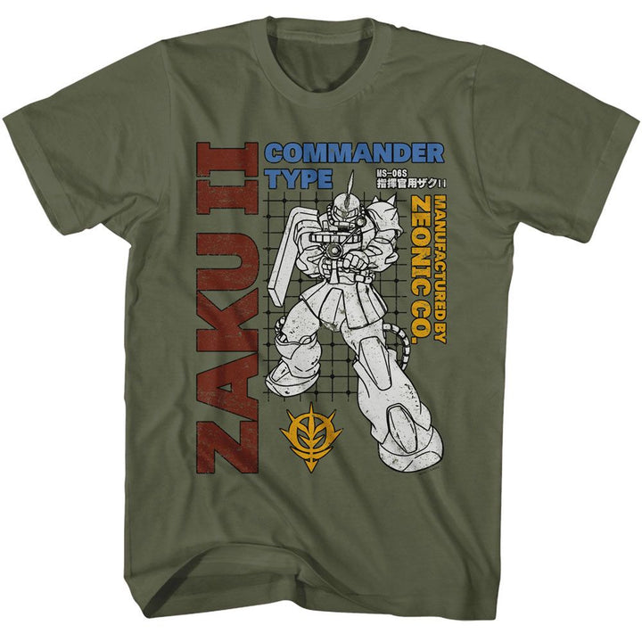 Mobile Suit Gundam - Gundam Zaku II Sheet T-Shirt - HYPER iCONiC.