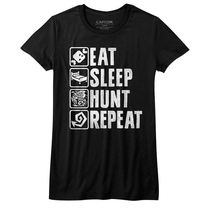 Monster Hunter Hunt Repeat Womens T-Shirt - HYPER iCONiC