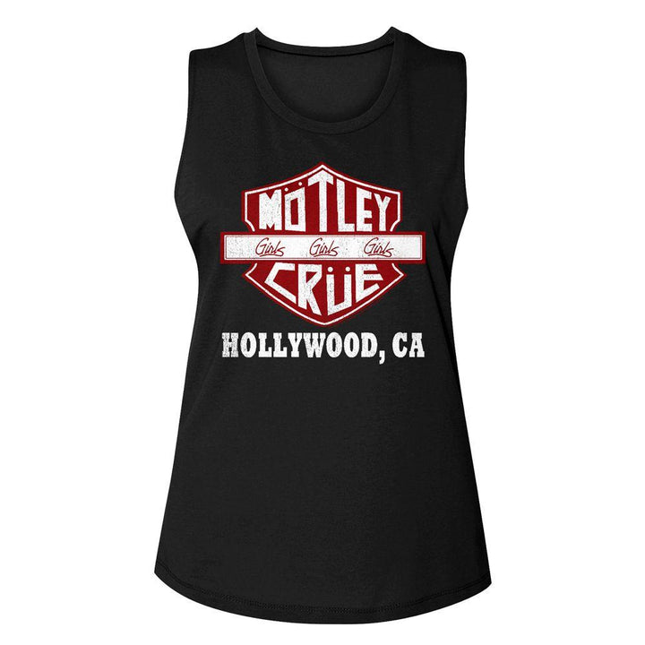 Motley Crue Crue Sign Womens Muscle Tank Top - HYPER iCONiC