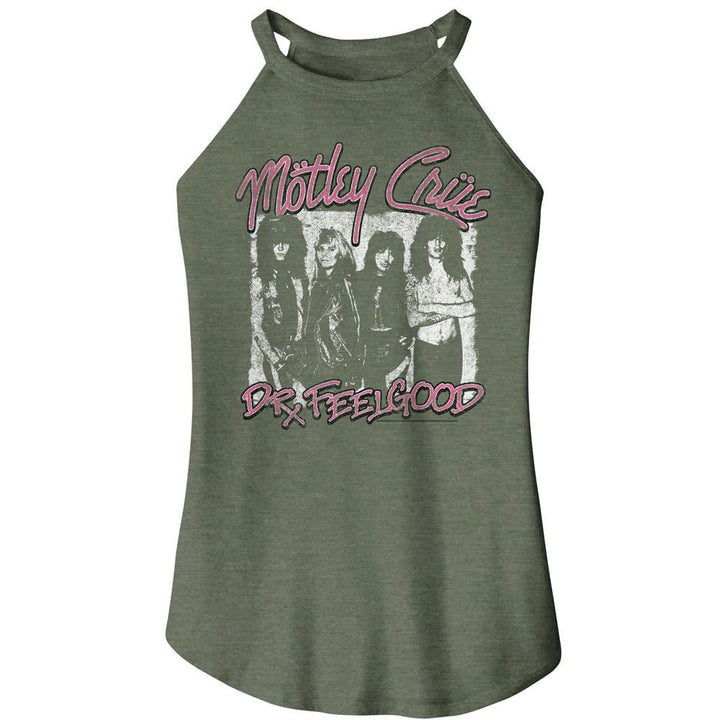 Motley Crue - Dr Feelgood Rocker Womens Rocker Tank Top - HYPER iCONiC.