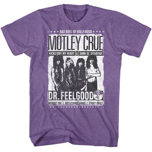 Motley Crue - Dr Feelgood Songs T-Shirt - HYPER iCONiC.