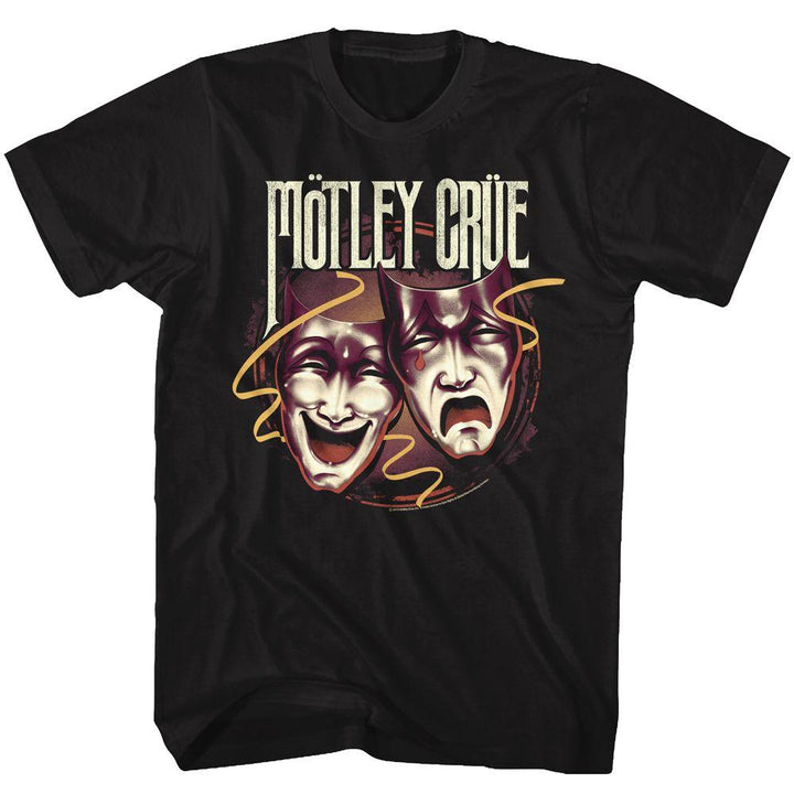 Motley Crue Drama Masks T-Shirt - HYPER iCONiC