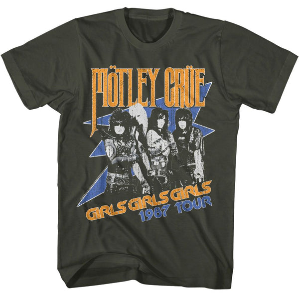 Motley Crue - Girls Girls Girls 1987 Tour T-Shirt - HYPER iCONiC.
