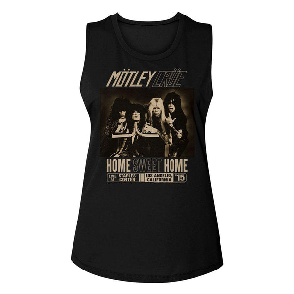 Motley Crue Home Sweet Home Womens Muscle Tank Top - HYPER iCONiC